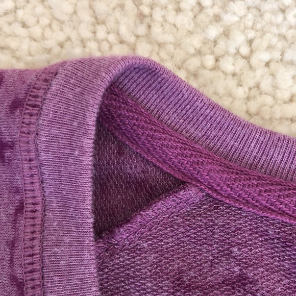 Purple merle Champion logo long sleeve tee shirt - Picture 4 of 7